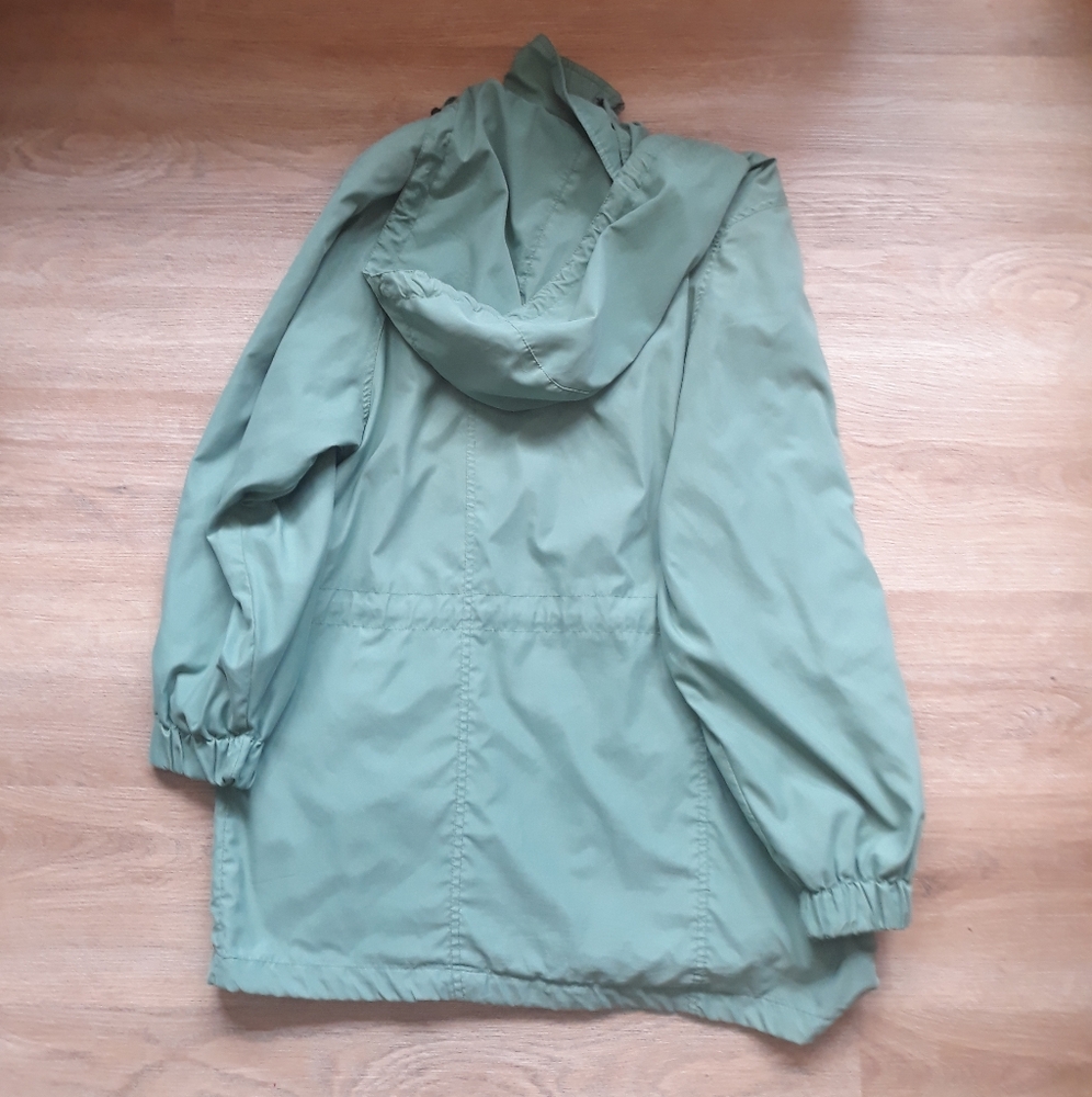 Towne London Fog Green Hooded Full Zip Jacket - Size Large Regular - Picture 8 of 11